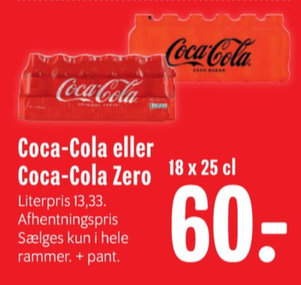 Coca Cola Zero, Cola 18 pk.