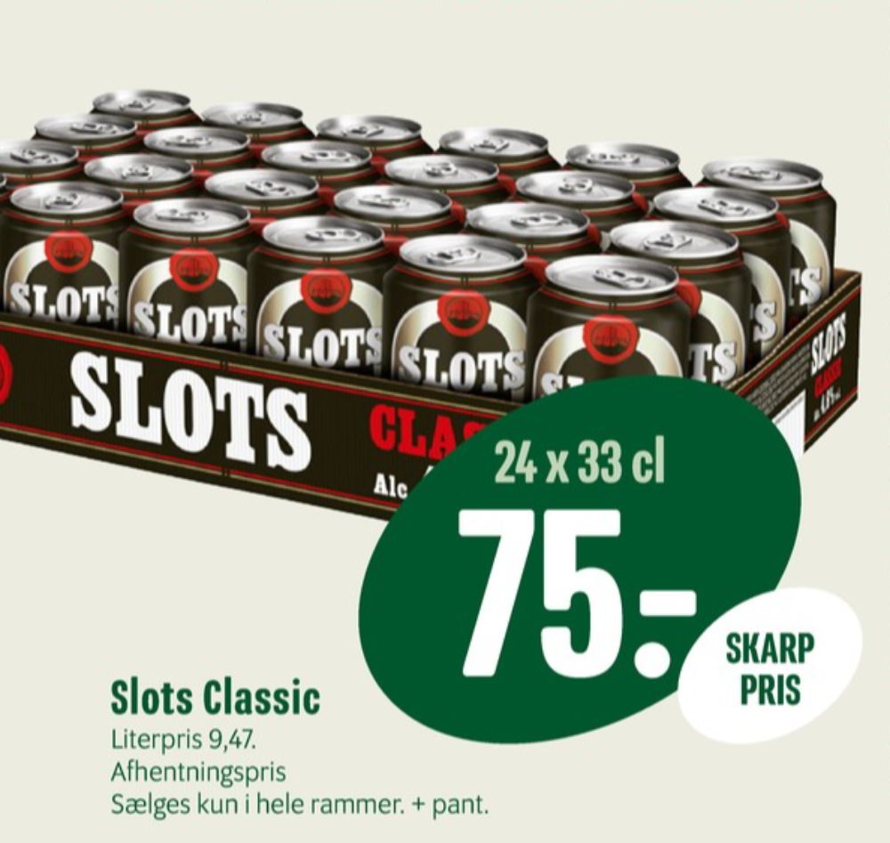 Slots Classic, Øl 24 pk.