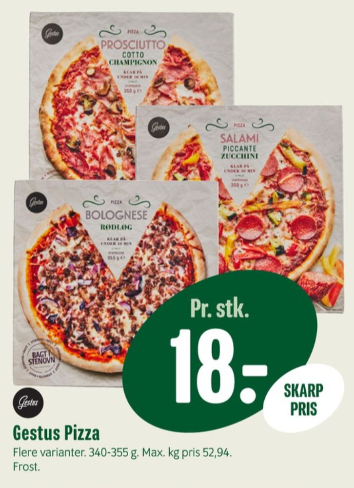 Gestus, Bolognese Rødløg Pizza