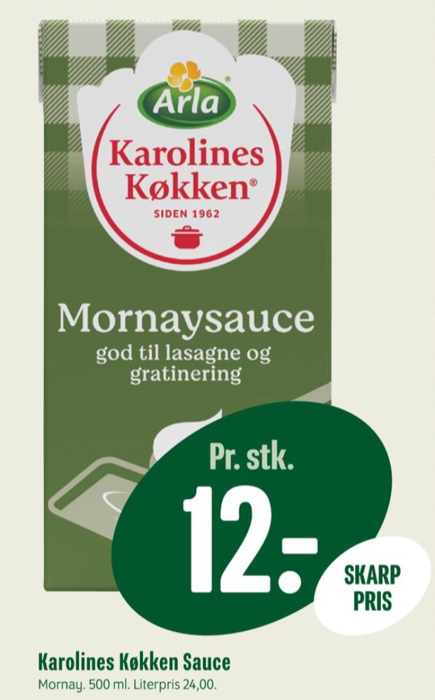 Karolines, Mornaysauce
