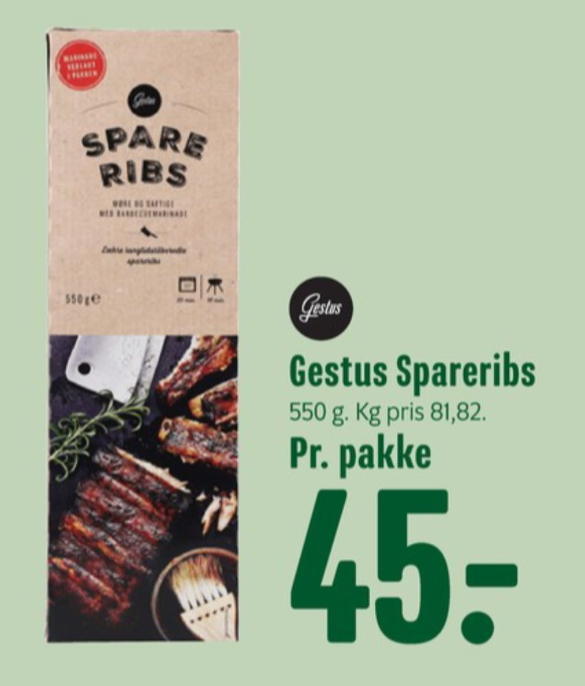 Gestus, Spareribs