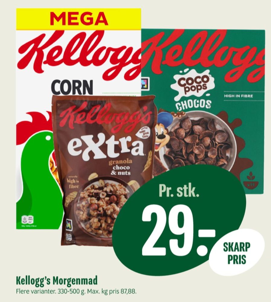 Kelloggs Coco Pops Chocos, Morgenmadsprodukt