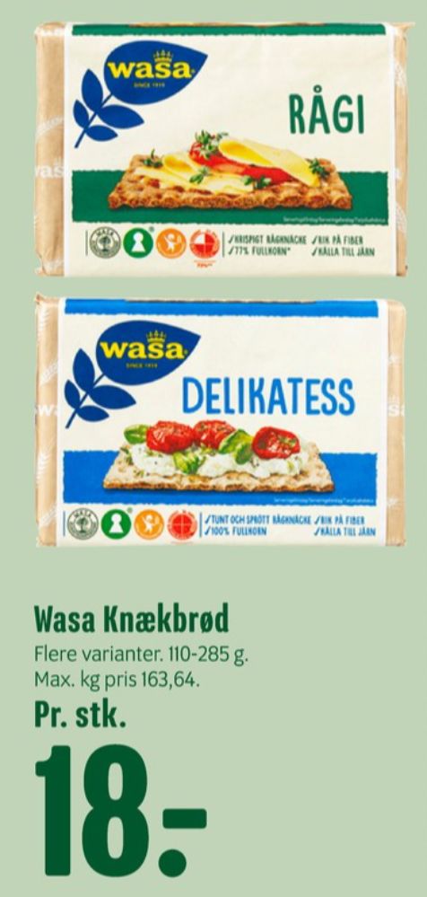 Wasa, Rågi knækbrød