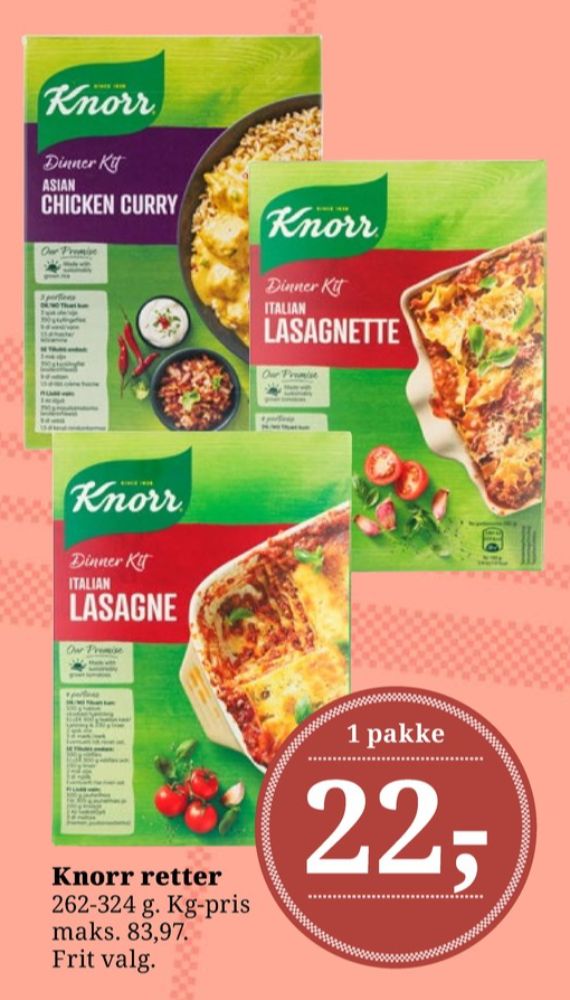 Knorr Dinner Kitt, Asian Chicken Curry