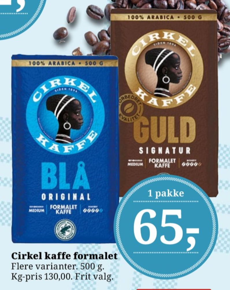 Cirkel Guld, Kaffe Formalet