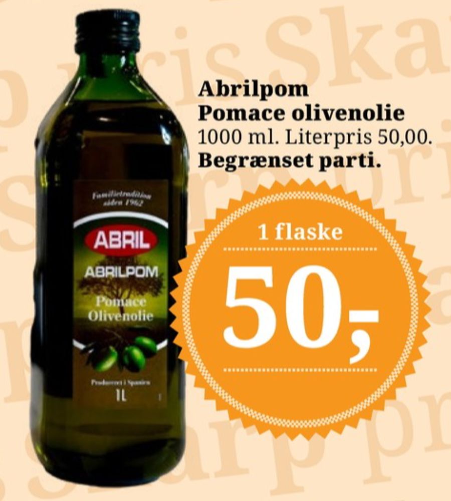 Abrilpom , Olivenolie