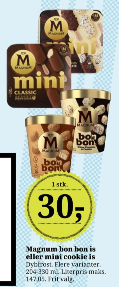 Frisko Magnum, Bon Bon White Chocolate & Cookies Is