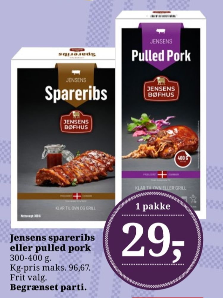 Jensens, Spareribs