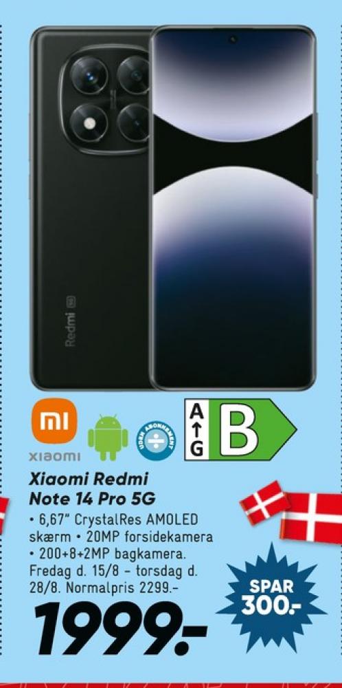 Xiaomi Redmi Note 14 Pro, Mobiltelefon