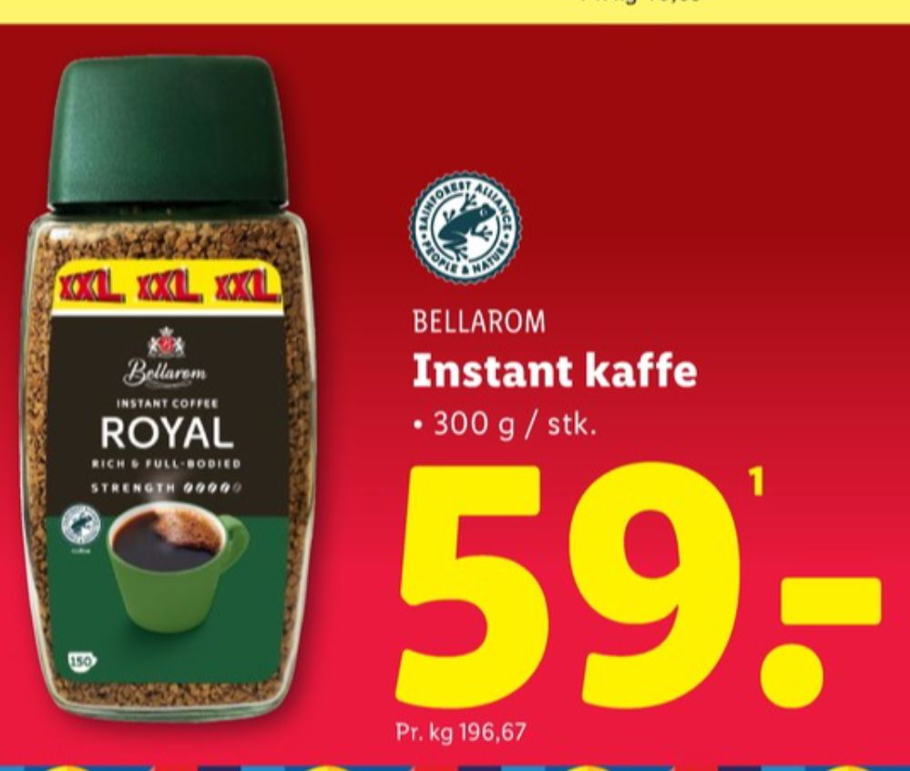 Bellarom, Instant Kaffe