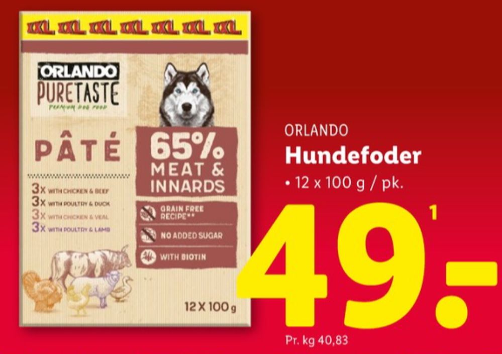 Orlando, Hundefoder