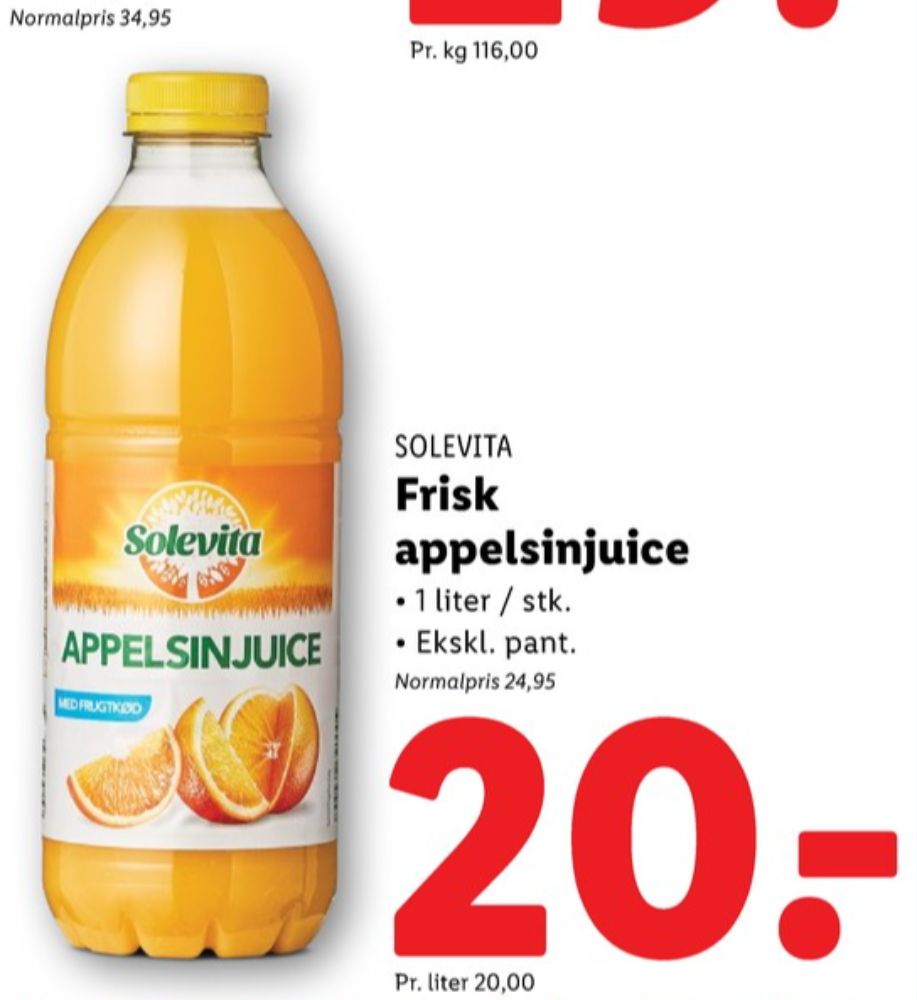 Solevita, Appelsinjuice
