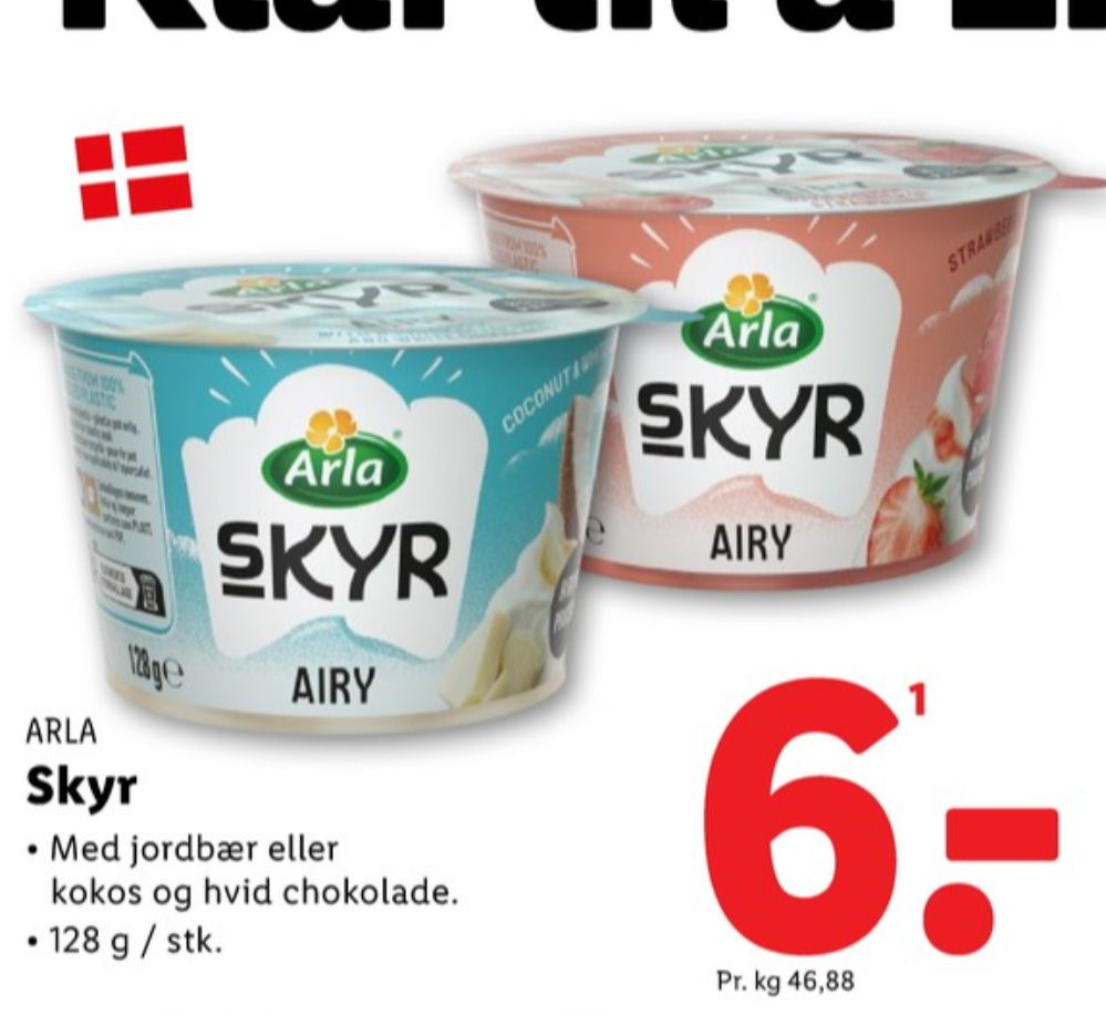 Arla, Jordbær Skyr Airy