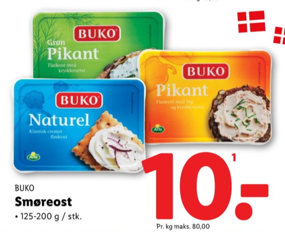 Buko, Flødeost Naturel