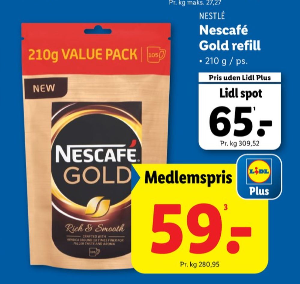 Nescafe Gold, Instant Kaffe