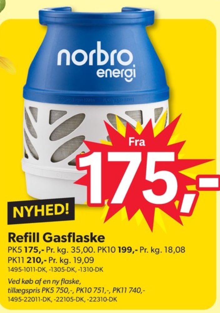 Norbro, Gasflaske