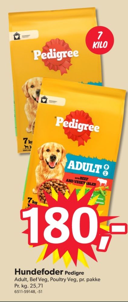 Pedigree, Hundefoder