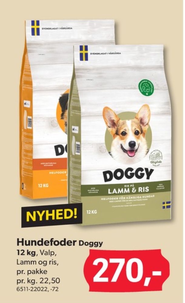 Doggy, Hundefoder