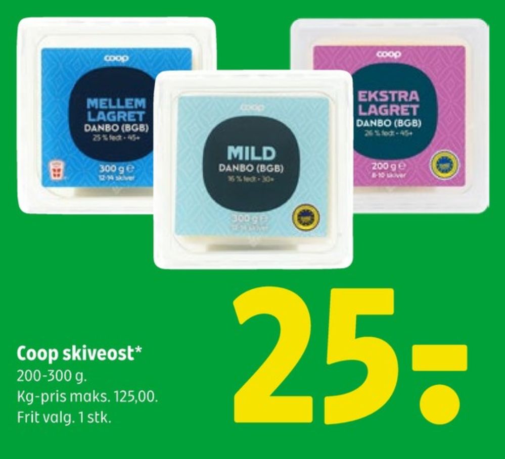 Coop, Skiveost Danbo Mellemlagret