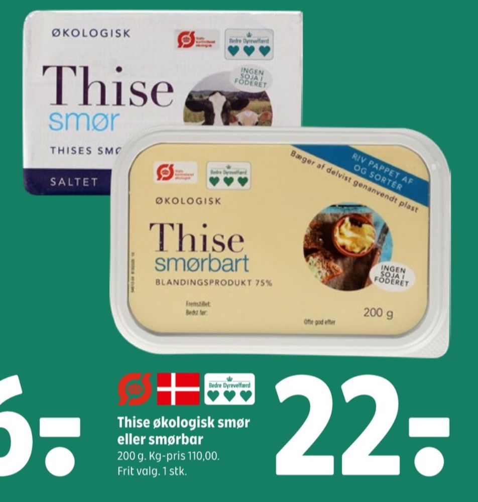 Thise, Smørbar