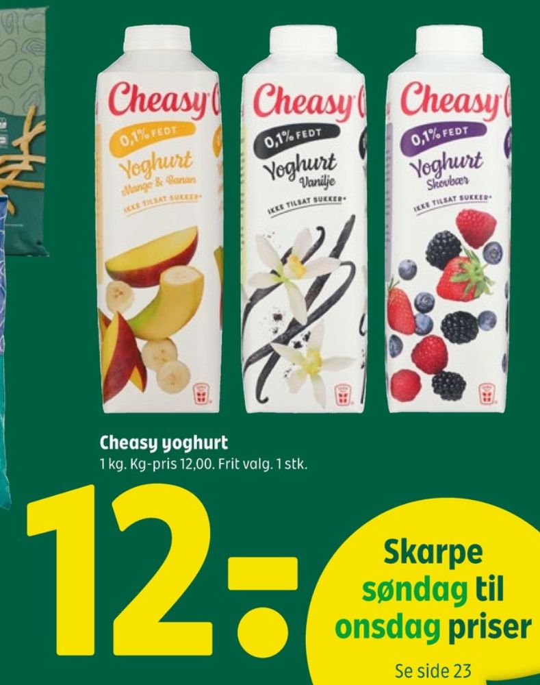 Cheasy, Vanilje Yoghurt 