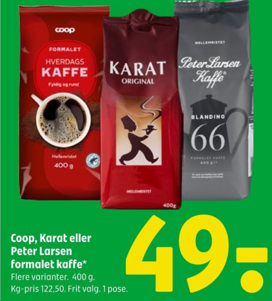 Peter Larsen Blanding 66, Kaffe Formalet