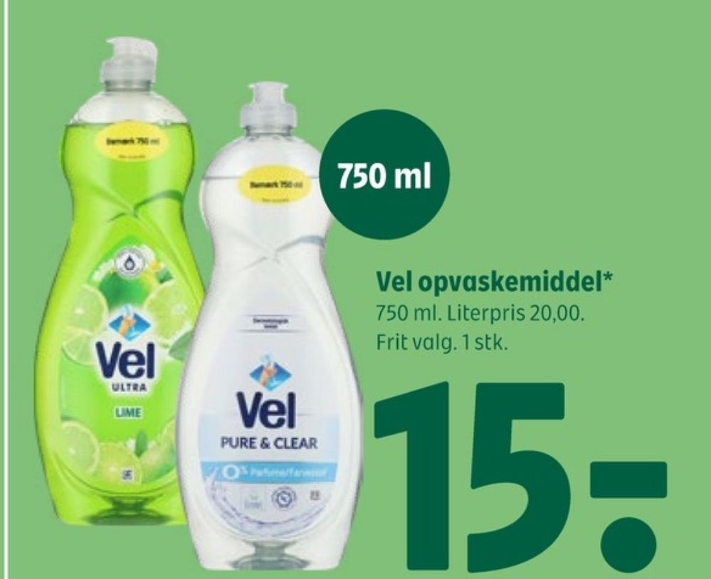 Vel Pure & Clear, Opvaskemiddel