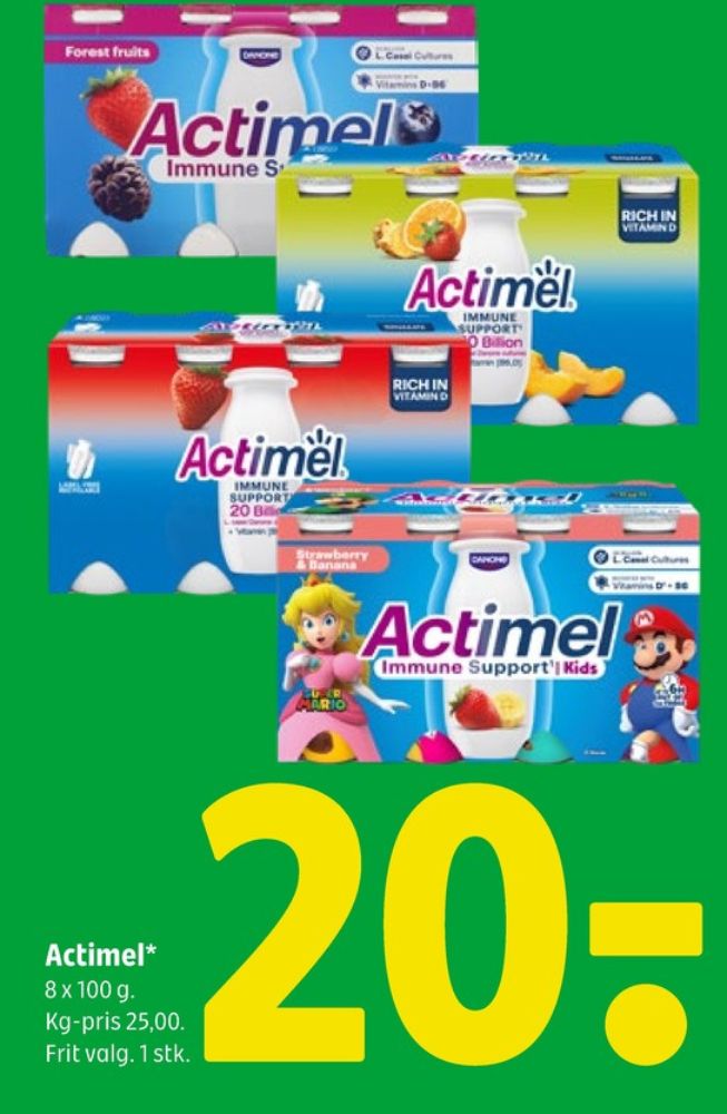 Danone Actimel, Drikkeyoghurt Jordbær & Banan