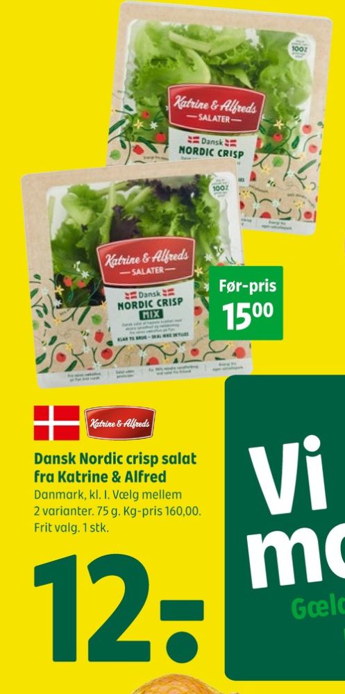 Katrine & Alfreds, Salat