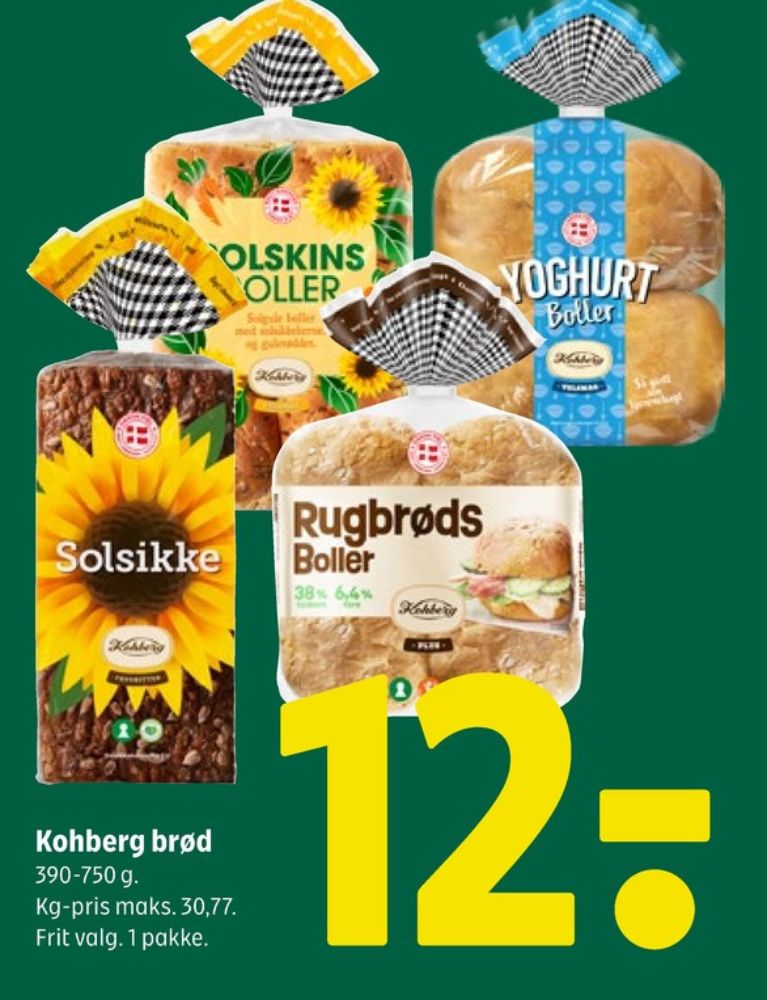 Kohberg, Solsikkerugbrød