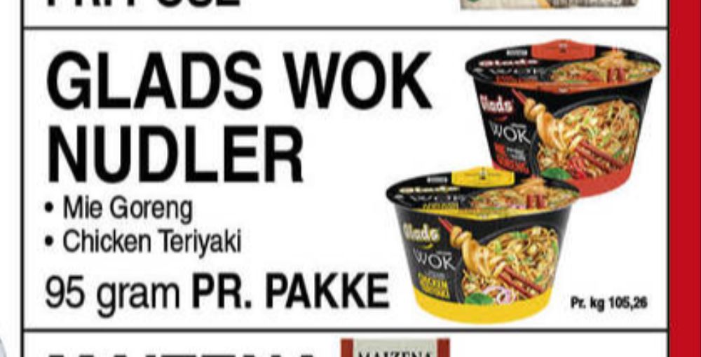 Glads, Wok Nudler