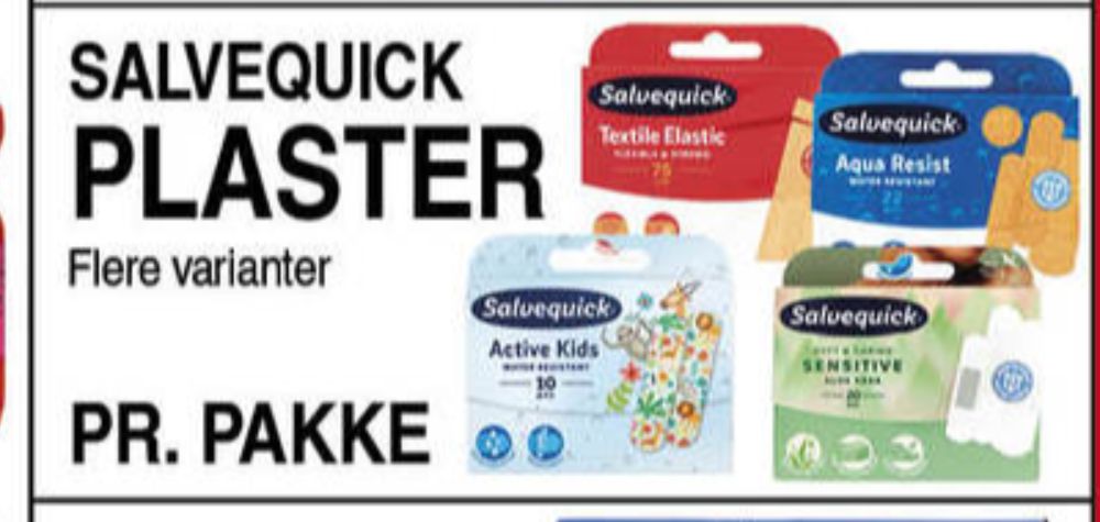 Salvequick, Plaster
