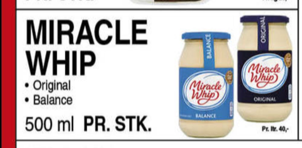 Miracle Whip, Mayonnaise Balance