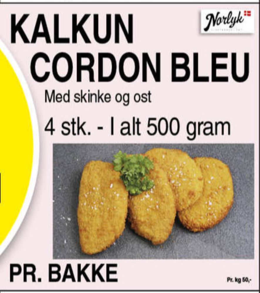 Norlyk Slagter, Kalkuncordon bleu