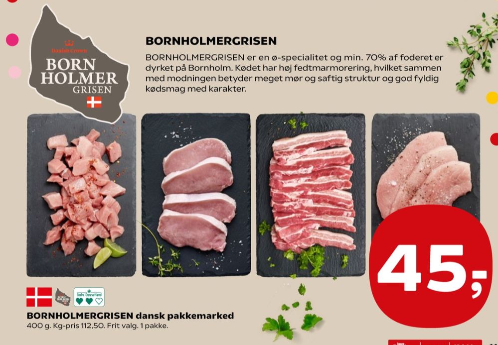 Bornholmergrisen, Flæsk i skiver