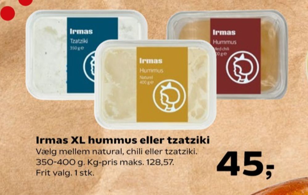 Irmas, Hummus