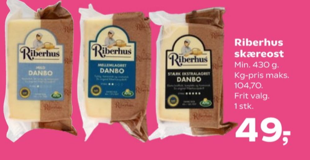 Riberhus, Skæreost Danbo Mild