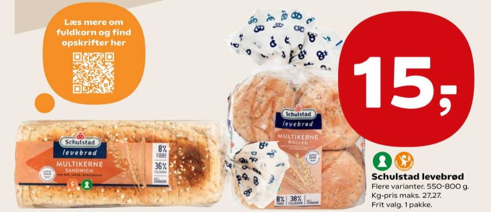 Schulstad Levebrød, Multikerne Sandwichbrød