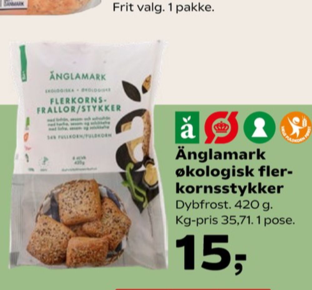 Änglamark, Flerkornsstykker