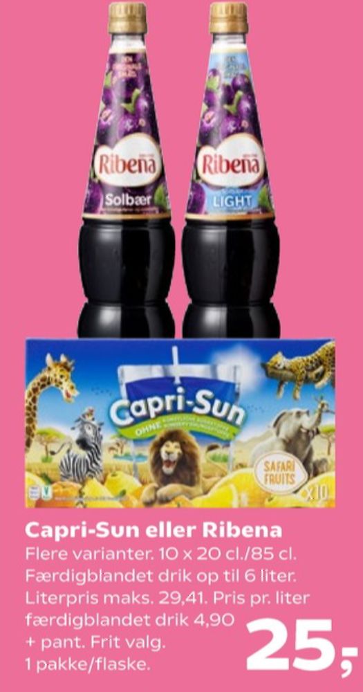 Ribena, Solbær Frugtsaft