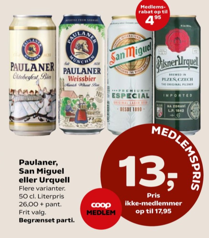 San Miguel, Specialøl