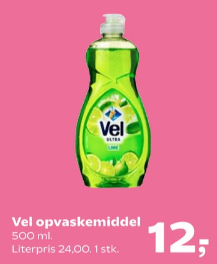 Vel, Opvaskemiddel