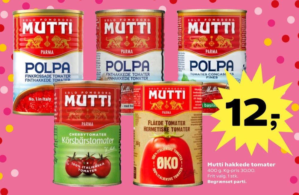 Mutti, Tomater