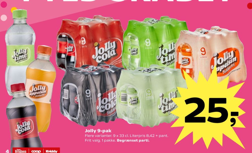 Jolly Cola Sukkerfri, Cola 9 pk.