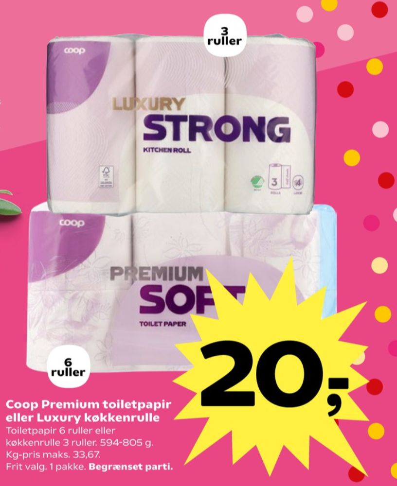 Coop Premium Soft, Toiletpapir