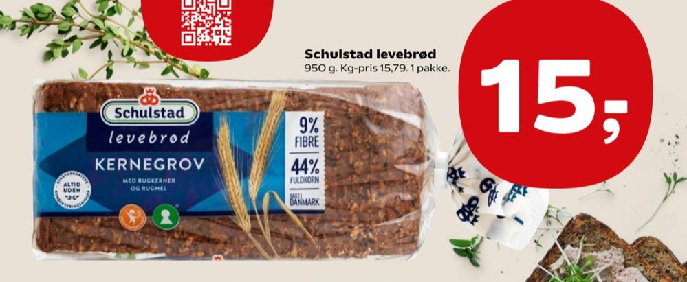 Schulstad Levebrød, Kernegrov Rugbrød