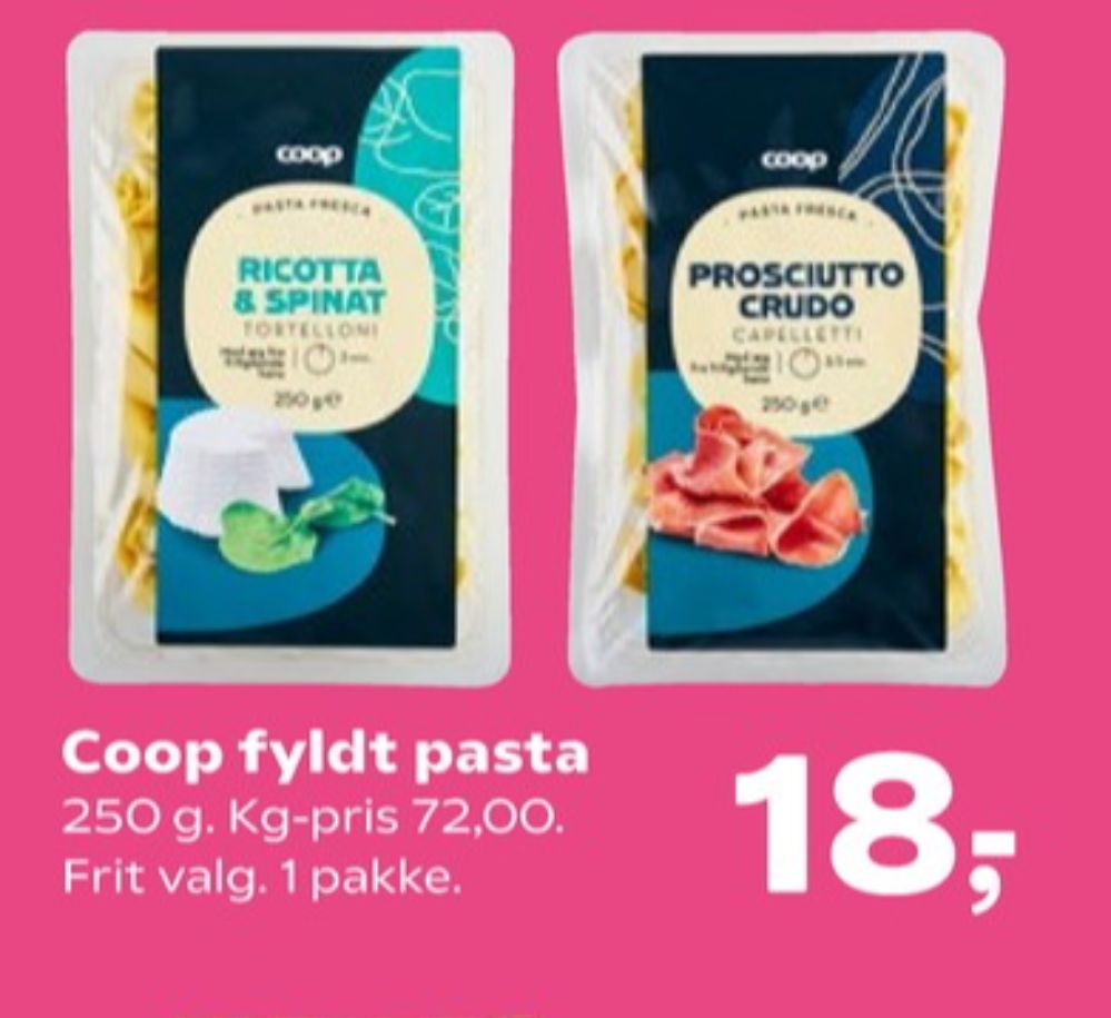 Coop, Prosciutto Crudo Capelletti