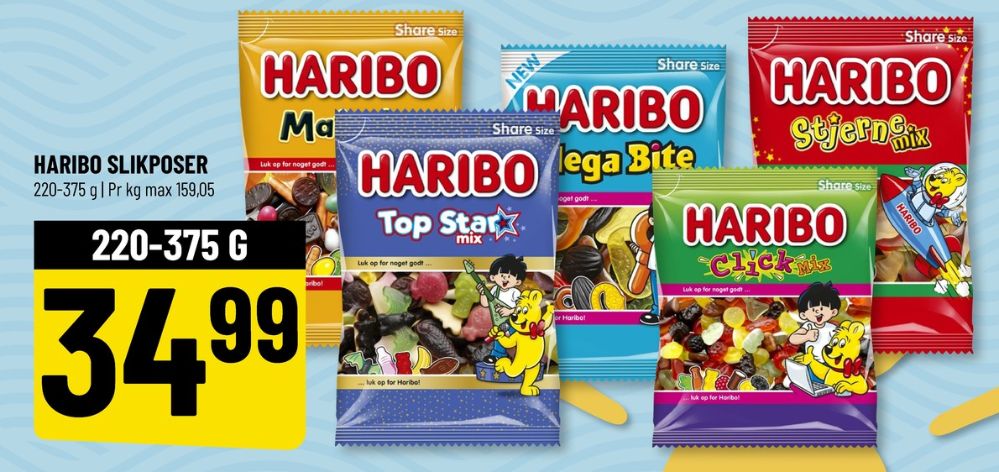 Haribo Top Star Mix, Slikposer