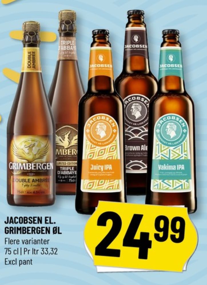 Grimbergen Double Ambrée, Specialøl 6 pk.