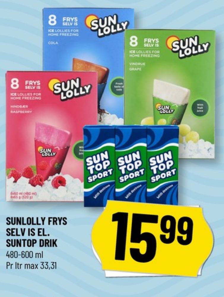 Sun Lolly, Is frys selv - Hindbær